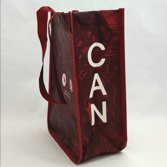 Lululemon 5 Reusable Collectible Totes Red White Black Olympic Beige  Burgundy - Picture 9 of 14